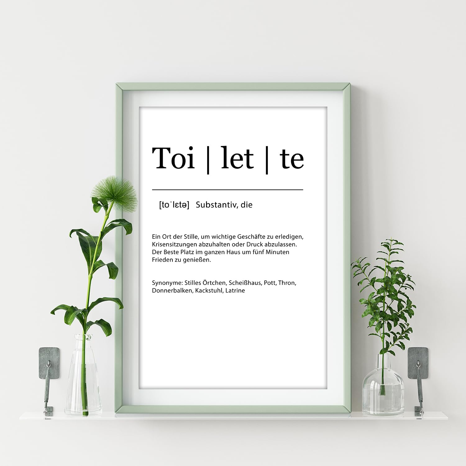 artpin® Badezimmer Poster – Lustige & moderne Wandbilder fürs WC und Bad
