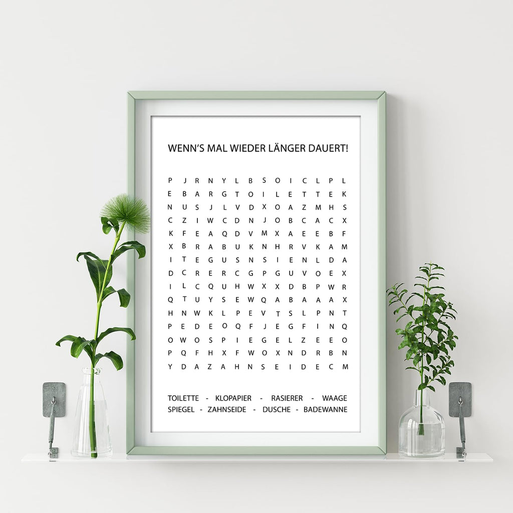 artpin® Badezimmer Poster – Lustige & moderne Wandbilder fürs WC und Bad