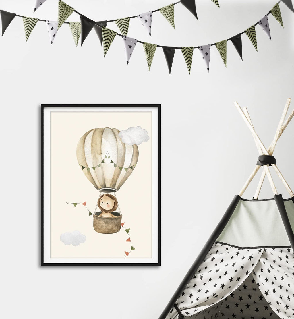 artpin® 8er Set Poster Kinderzimmer - A4 Bilder Babyzimmer - Deko Mädchen Junge