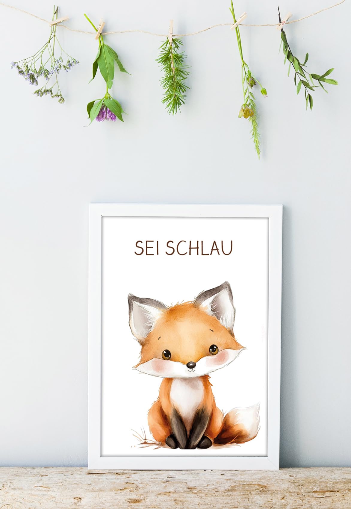 artpin® 8er Set Poster Kinderzimmer - A4 Bilder Babyzimmer - Deko Mädchen Junge