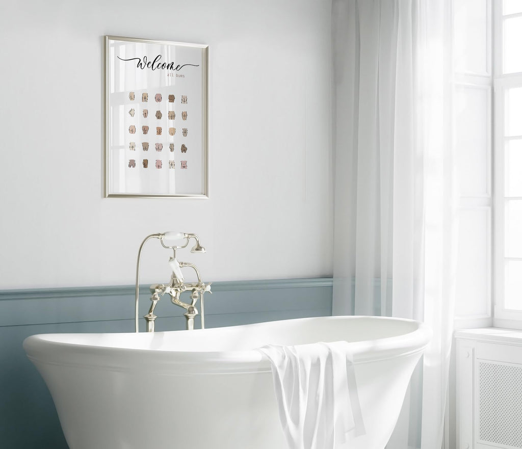 artpin® Badezimmer Poster – Lustige & moderne Wandbilder fürs WC und Bad