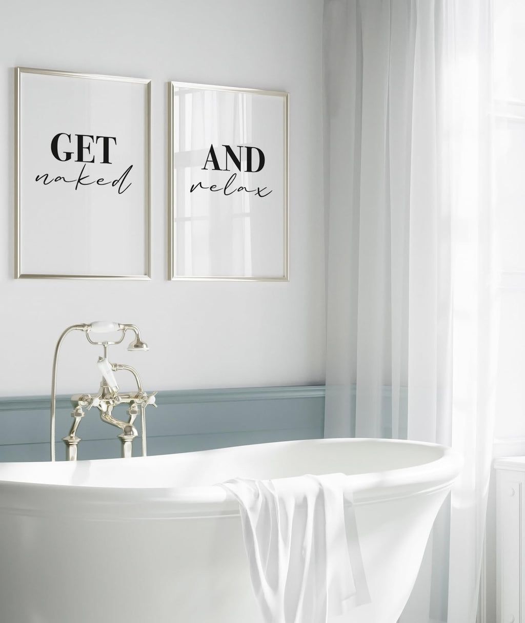 artpin® Badezimmer Poster – Lustige & moderne Wandbilder fürs WC und Bad