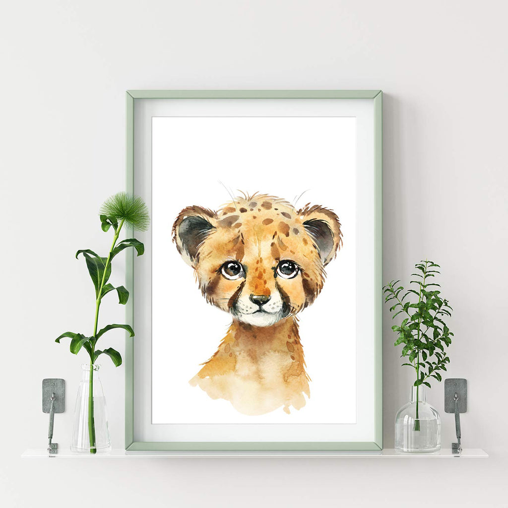 artpin® 4er Set Poster Kinderzimmer - A4 Bilder Babyzimmer - Deko Junge Mädchen