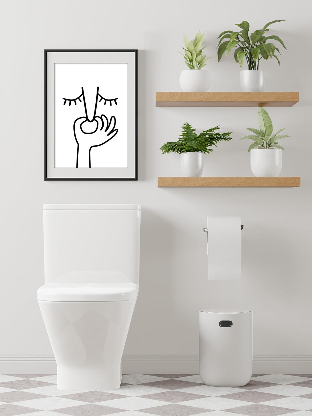 artpin® Badezimmer Poster – Lustige & moderne Wandbilder fürs WC und Bad