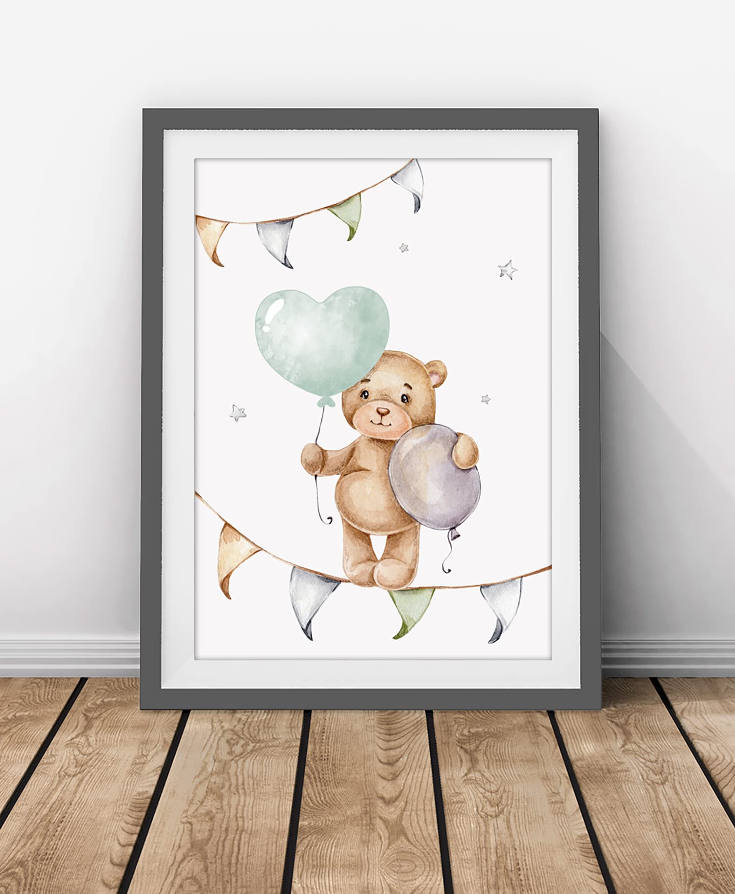 artpin® 8er Set Poster Kinderzimmer - A4 Bilder Babyzimmer - Deko Mädchen Junge
