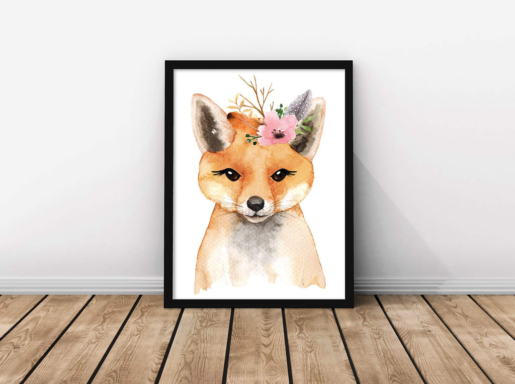 artpin® 6er Set Poster Kinderzimmer - A4 Bilder Babyzimmer - Boho Deko Mädchen Wandbilder P39