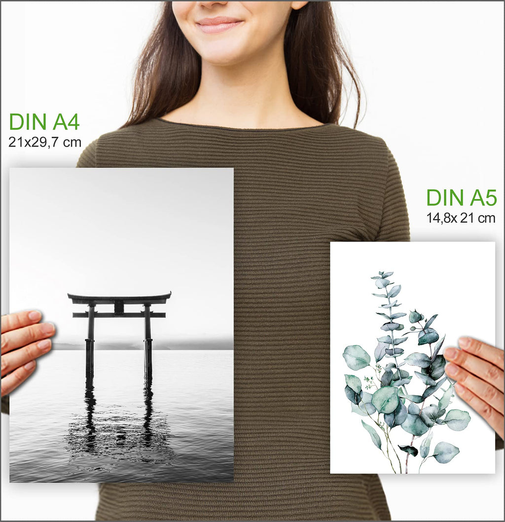 artpin® Moderne Poster Set - Bilder Wohnzimmer Deko Schlafzimmer - Bilderwand ohne Rahmen