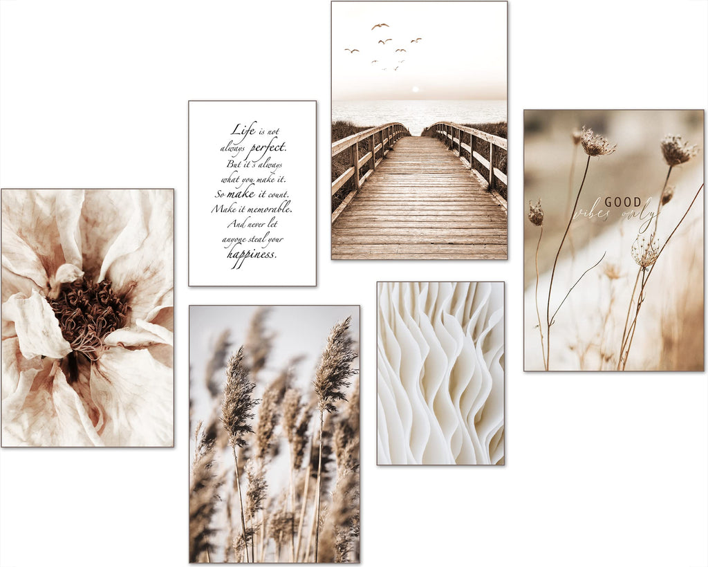 artpin® - Moderne Wandposter Set - Bilder Wohnzimmer Deko Schlafzimmer - ohne Rahmen