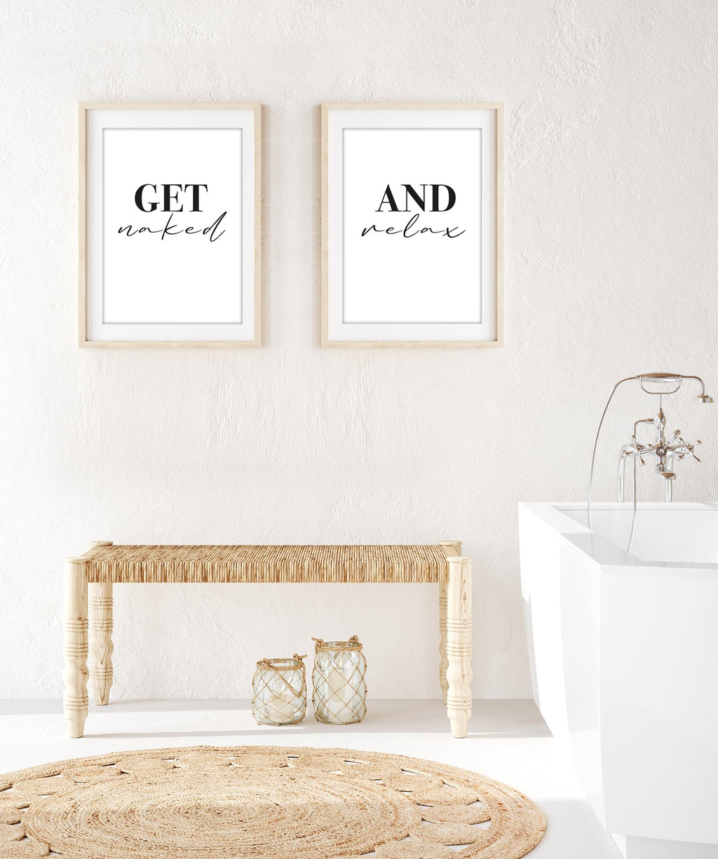 artpin® Badezimmer Poster – Lustige & moderne Wandbilder fürs WC und Bad