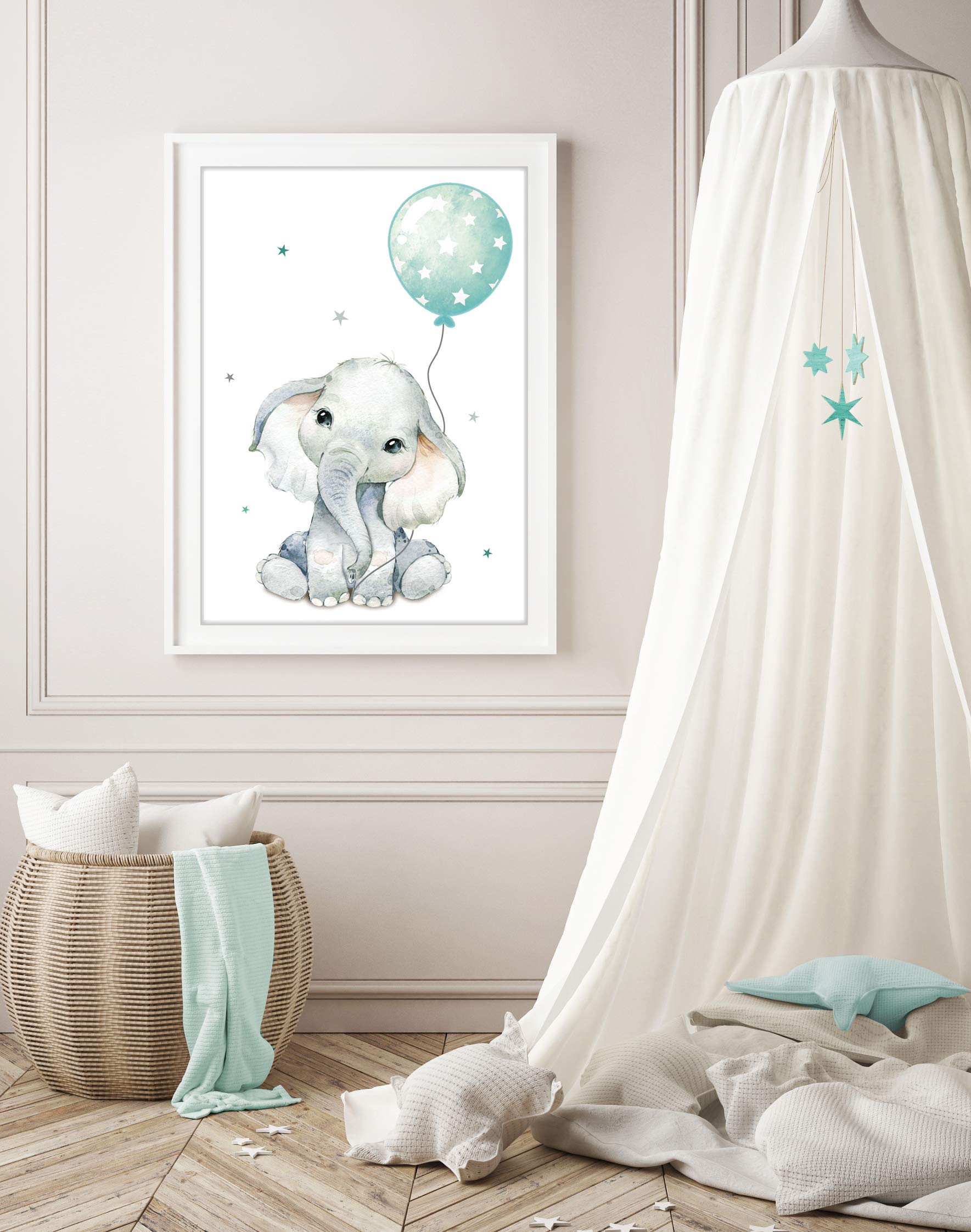 artpin® Poster Set DIN A3 Bilder Kinderzimmer Deko Mädchen Junge - Babyzimmer Bilderwand 4x A3 & 2x A4