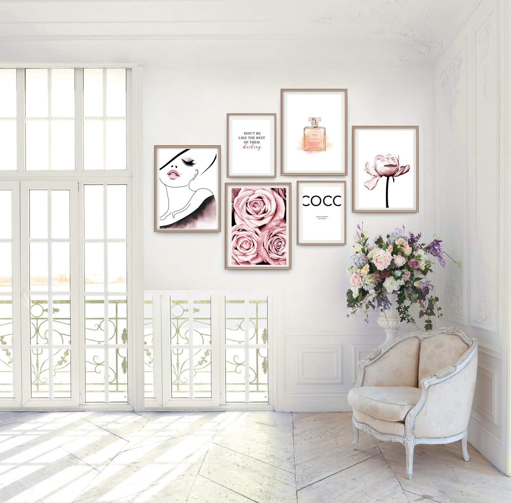 artpin® Moderne Poster Set - Bilder Wohnzimmer Deko Schlafzimmer - Bilderwand ohne Rahmen