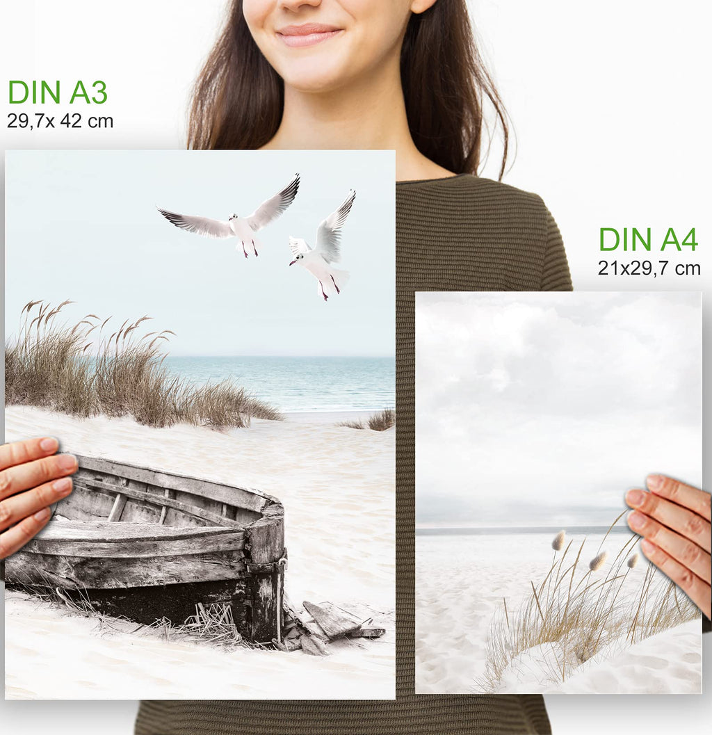 artpin® Moderne Poster Set - Bilder Wohnzimmer Deko Schlafzimmer - Bilderwand ohne Rahmen