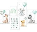 artpin® Poster Set DIN A3 Bilder Kinderzimmer Deko Mädchen Junge - Babyzimmer Bilderwand 4x A3 & 2x A4