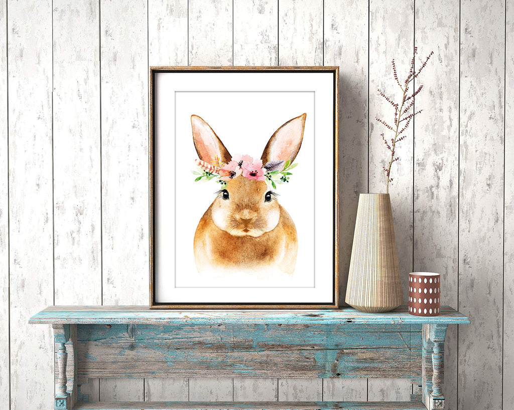 artpin® 6er Set Poster Kinderzimmer - A4 Bilder Babyzimmer - Boho Deko Mädchen Wandbilder P39