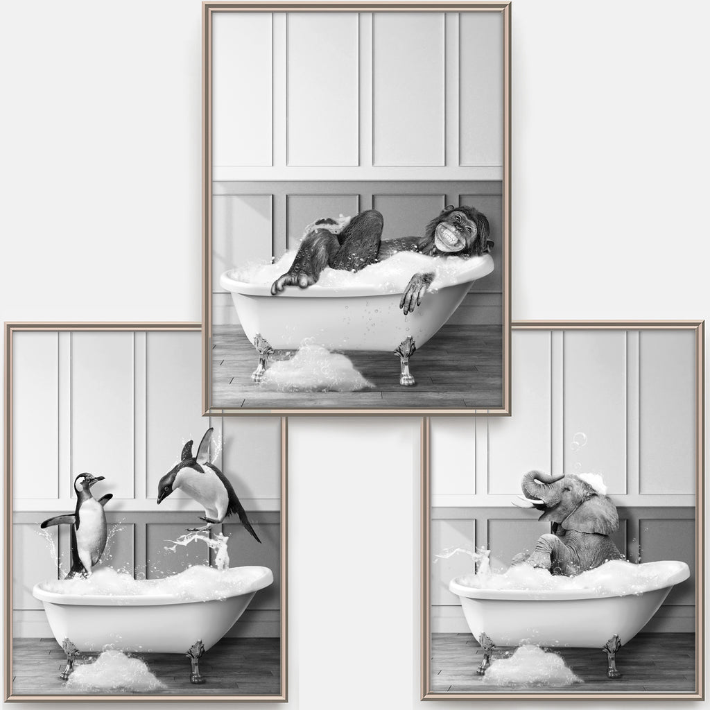 artpin® Badezimmer Poster – Lustige & moderne Wandbilder fürs WC und Bad