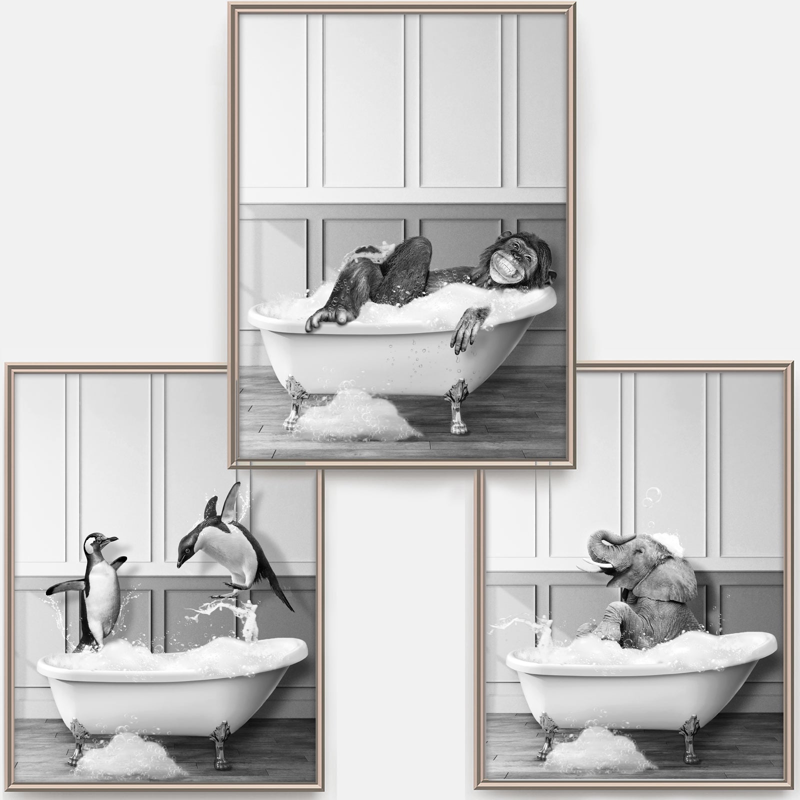 artpin® Badezimmer Poster – Lustige & moderne Wandbilder fürs WC und Bad