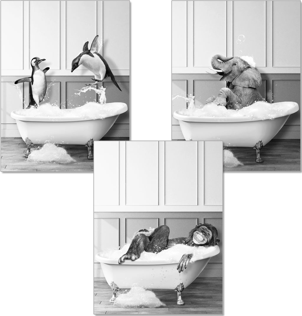 Tierische Badezeit